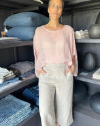 Venice Blush Linen Top