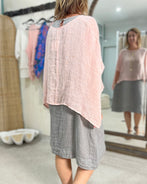 Venice Blush Linen Top