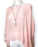 Venice Blush Linen Top