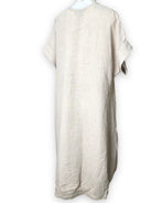 Scoop Beige Linen Dress